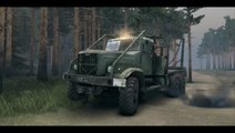 SPINTIRES Camions Tout-Terrain Simulator : Trailer Steam Greelinght