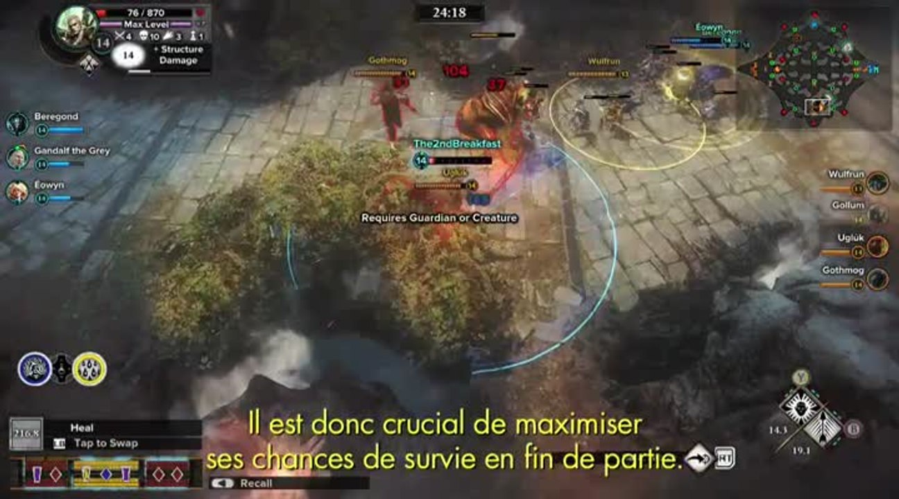 Gardiens de la Terre du Milieu : MOBA Mastery 3 : Les personnages