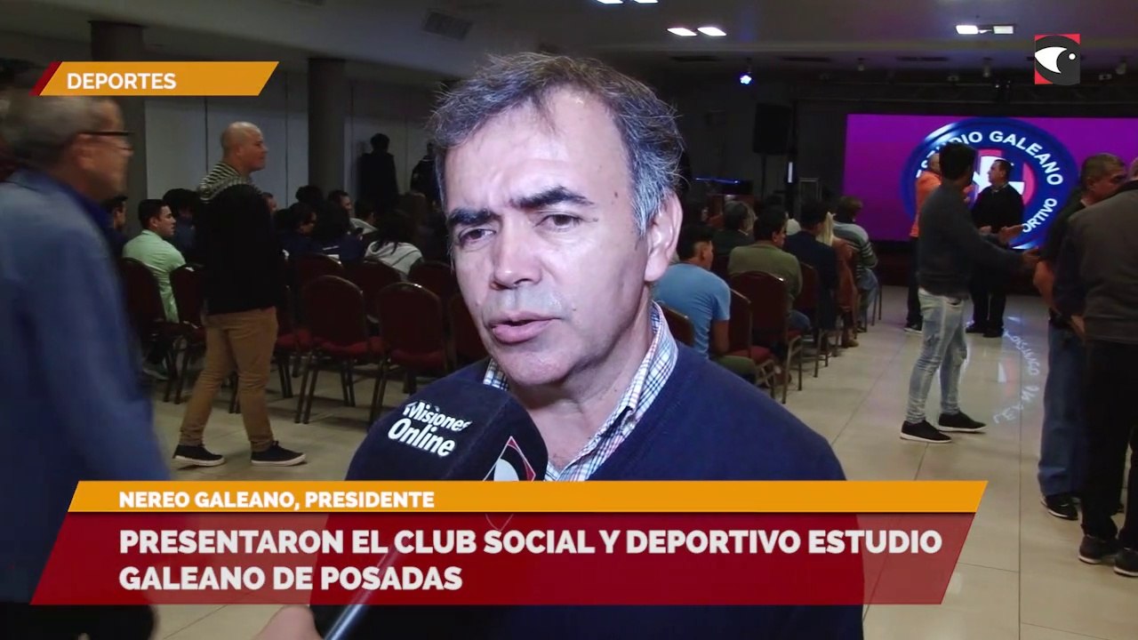 Presentaron el Club Social y Deportivo Estudio Galeano de Posadas