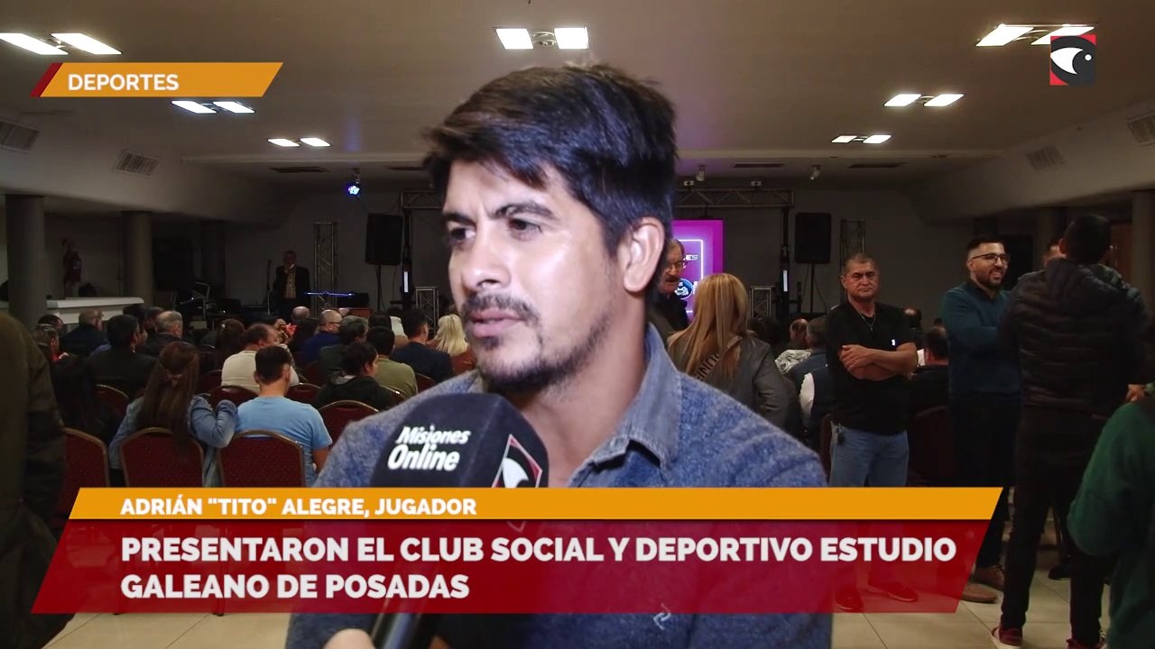 Presentaron el Club Social y Deportivo Estudio Galeano de Posadas