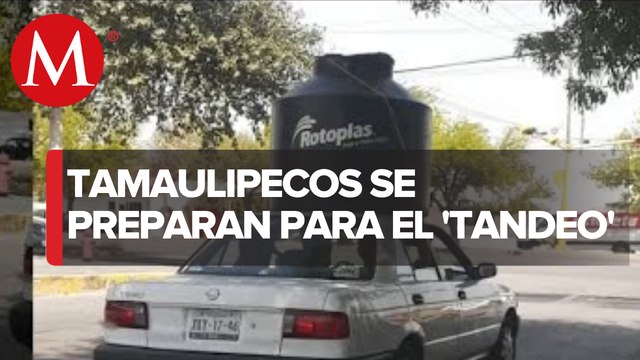 Ciudadanos de Tamaulipas se preparan para la reducción en el suministro de agua