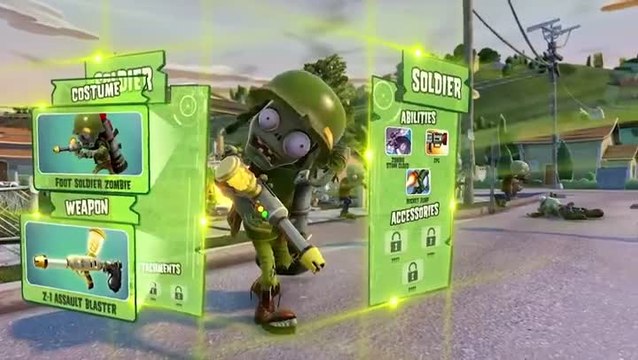 Plants vs Zombies : Garden Warfare : Les classes Zombies
