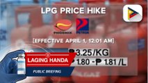 P3/kg na taas-presyo sa LPG, ipinatupad ngayong Abril