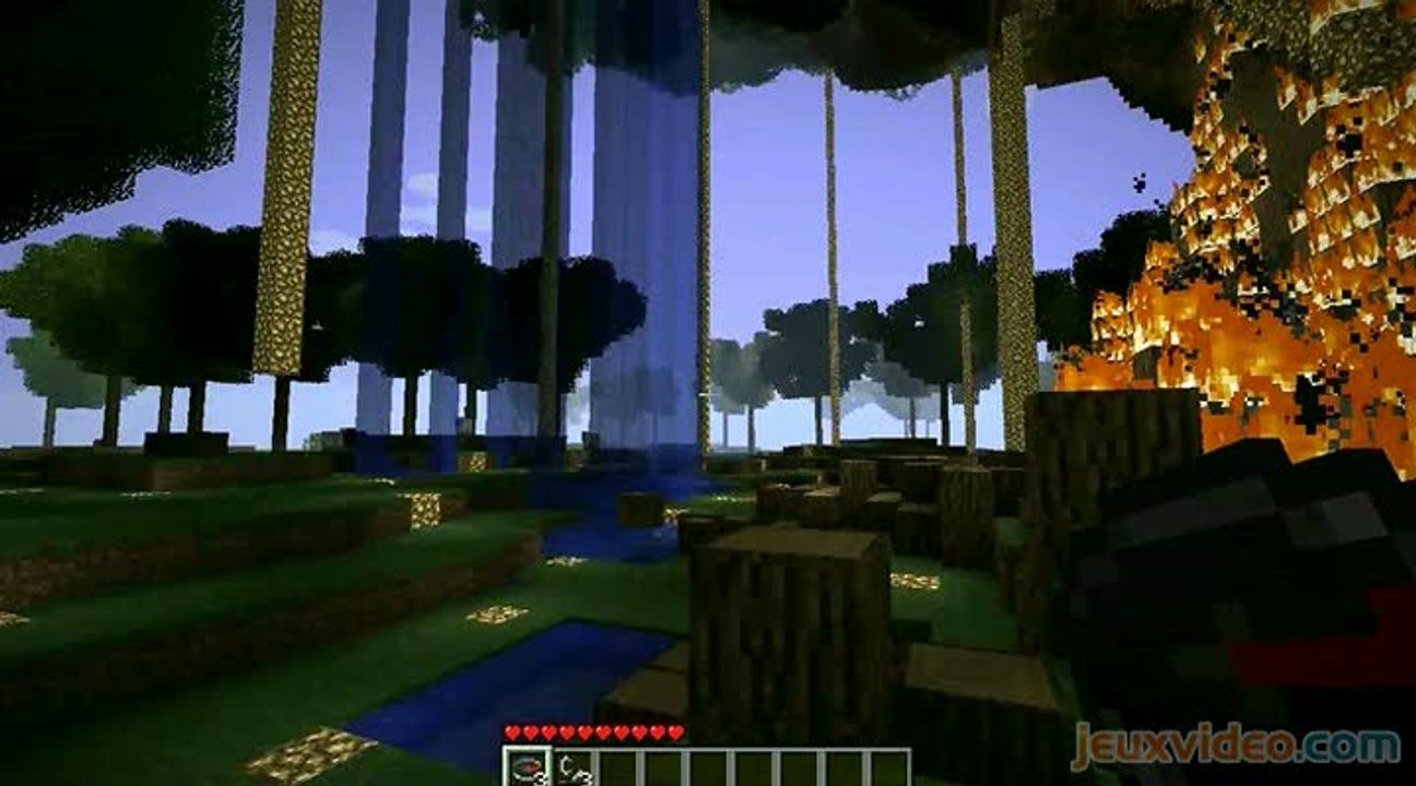 Minecraft - Une ville dans la forêt