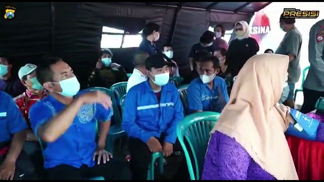 Akselerasi Vaksinasi Covid-19 Memasuki Bulan Suci Ramadhan & Mudik Lebaran oleh Polres Sidoarjo
