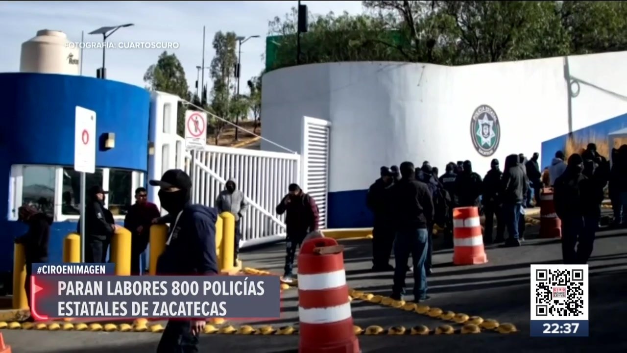 800 policías estatales de Zacatecas iniciaron paro de labores por despido de compañeros