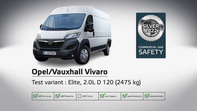 Opel/Vauxhall Vivaro - Commercial Van Safety Tests - 2022