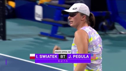 16 wins in a row for Swiatek as she makes Miami final