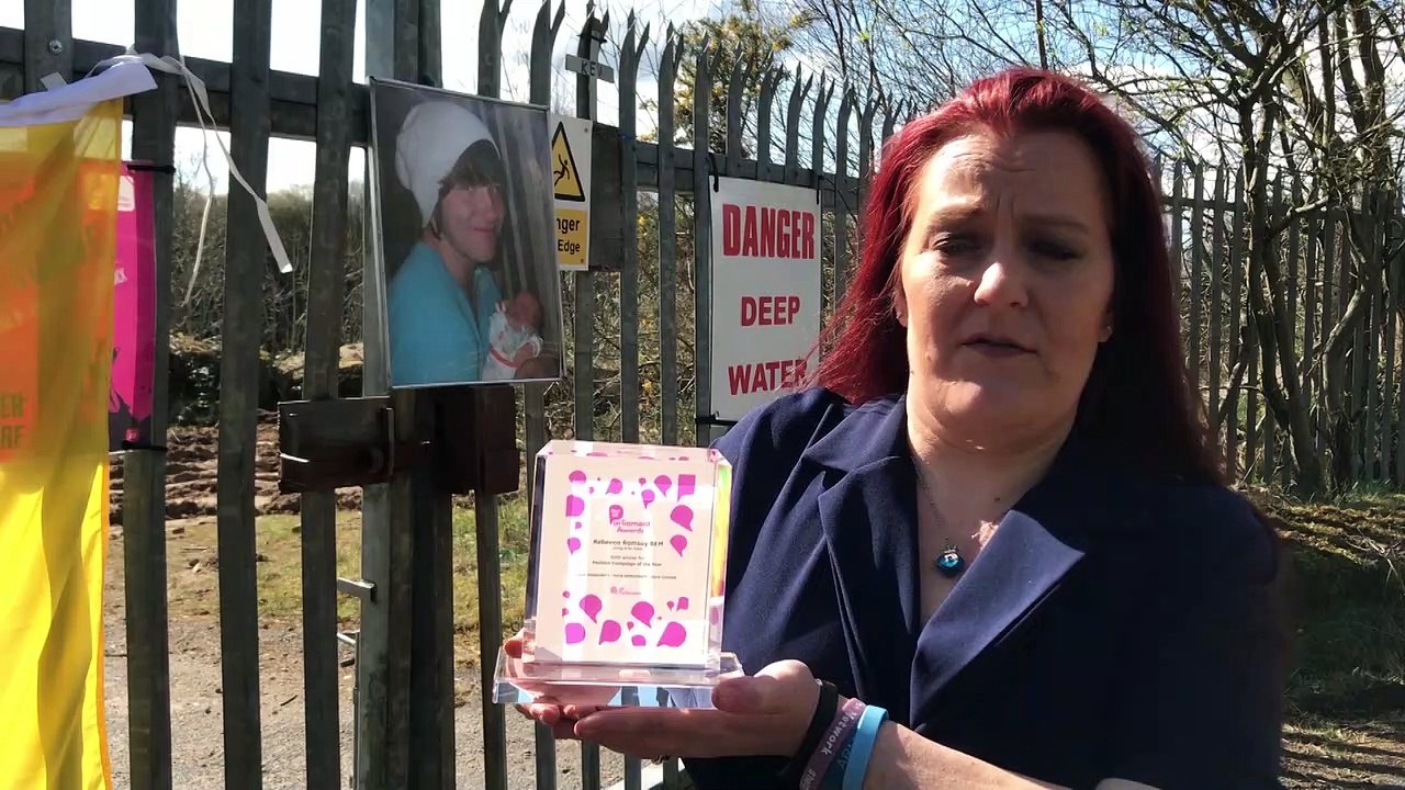 Beckie Ramsay with her Parliament Award
