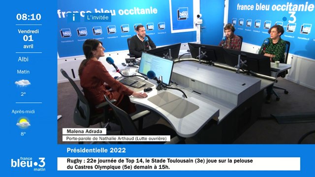 la porte-parole régionale de Nathalie Arthaud répond aux questions de France Bleu Occitanie