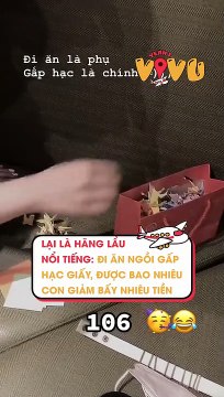 Lại là hãng lẩu nổi tiếng- Đi ăn ngồi gấp hạc giấy, được bao nhiêu con giảm bấy nhiêu tiền