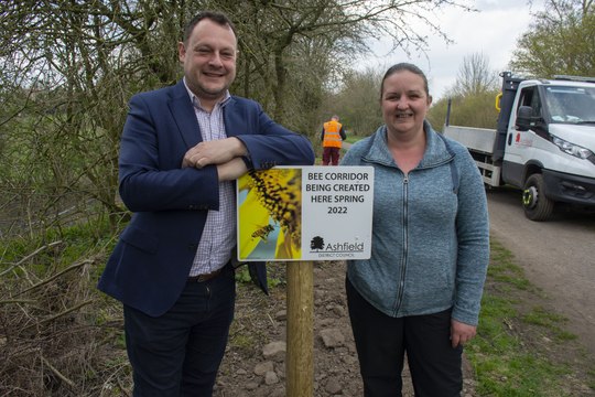Bee highways being set up across Ashfield