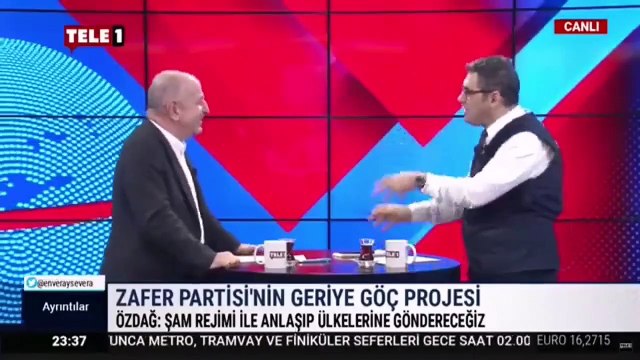 Enver Aysever ve Ümit Özdağ canlı yayında tartıştı: Siz çok romantiksiniz, sizin romantizminizle devlet yönetemeyiz