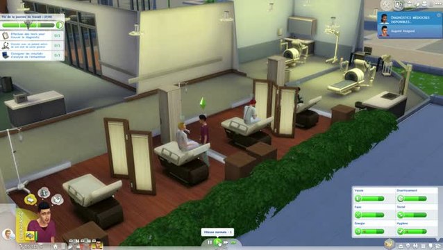 Les Sims 4 : Au travail - le traitement d'un patient