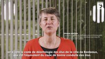 Conseil municipal du 29 mars 2022 - Tiphaine Ardouin, présentation du Vote du code de déontologie de l'élu municipal de la Ville de Bordeaux