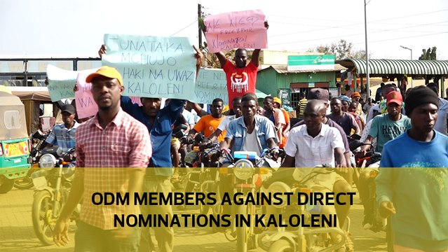 ODM members against direct nominations in Kaloleni