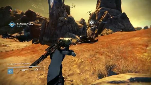 Destiny : La maison des loups - La canon Brûleur en action