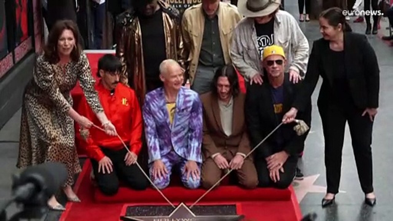 Los Red Hot Chili Peppers ya tienen su estrella en el Paseo de la Fama
