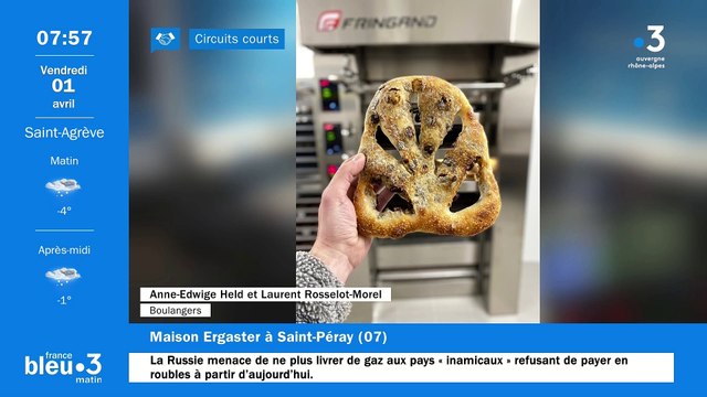 A Saint-Péray, nouvelle boulangerie artisanale Maison Ergaster ses pains bio et spécialités sucrées/salées