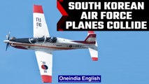 South Korean air force planes collide mid air, casualties feared | Oneindia News