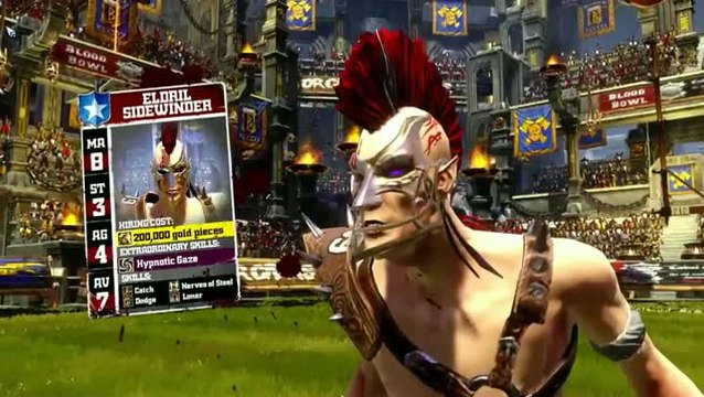 Blood Bowl 2, les Elfes Noirs pénètrent sur le terrain