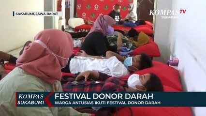 Скачать видео: Warga Antusias Ikuti Festival Donor Darah