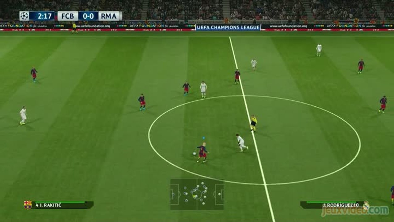 PES 2016 : FC Barcelone – Real Madrid : 1ère mi-temps
