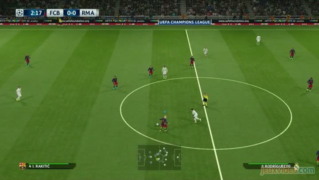 PES 2016 : FC Barcelone – Real Madrid : 1ère mi-temps