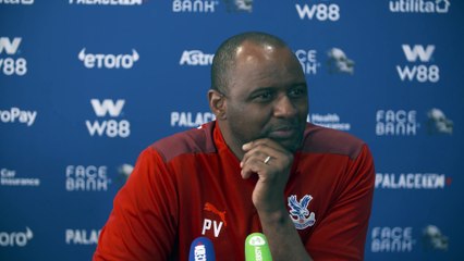 Patrick Vieira press conference Credit: CPFC/Palace TV