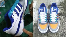 'Artist repaints Adidas shoes using acrylic colors *AWESOME OUTCOME!*'
