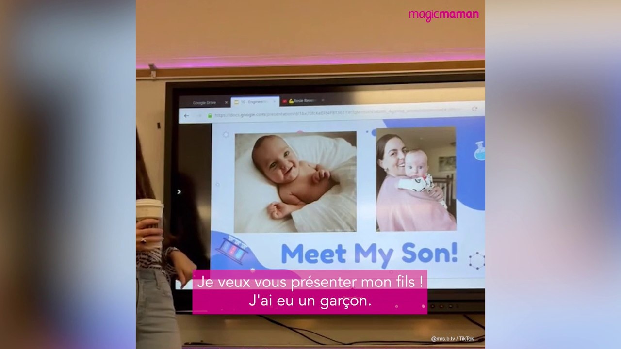 Cette professeur de retour de congé maternité r...