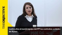 Lastra afea al nuevo equipo del PP los contratos «a dedo» de Ayuso