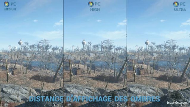 Fallout 4 : le comparatif PC de Low à Ultra