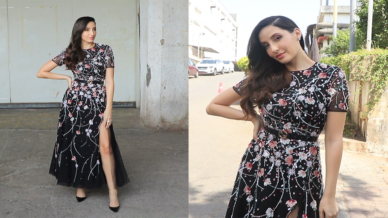 Nora Fatehi Ethnic Look में पहुंची Dance Deewane Junior के सेट पर; Watch video | FilmiBeat