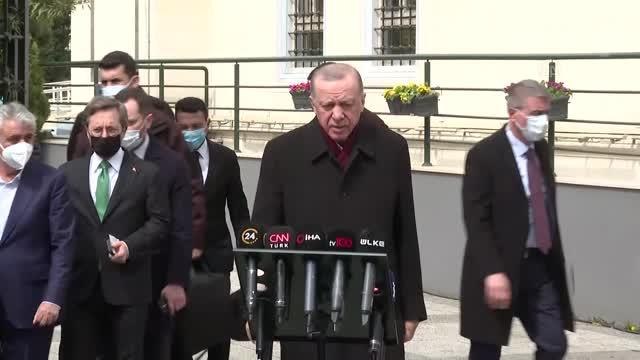 Son dakika haberleri | Cumhurbaşkanı Erdoğan: (İstanbul'da liderler zirvesi) İnşallah bu olumsuz gidişi olumlu bir hale dönüştürmenin kararını iki liderle...