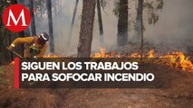 Continúa incendio en sierra de Santiago Nuevo León