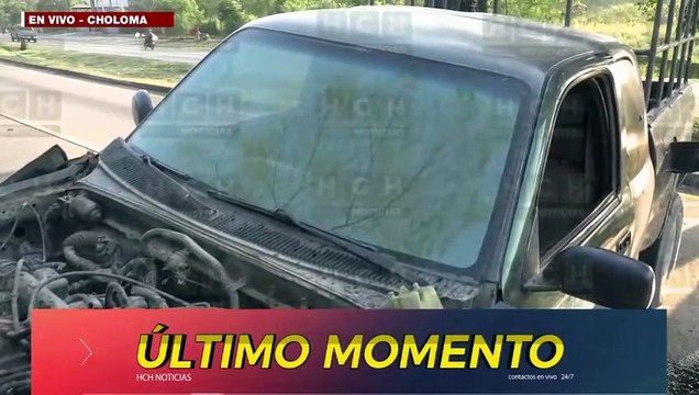 ¡Macanazo y medio! Aparatosa colisión en Choloma, deja dos heridos