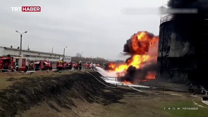 Rusya'dan çarpıcı iddia: Ukrayna'ya ait helikopterler petrol rafinerisini vurdu