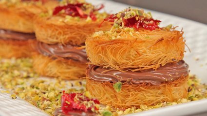 طريقة عمل كنافة بالشوكولاتة بالصور