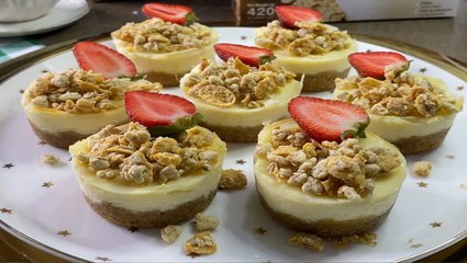 حلى طبقات اللبنية بالكورن فليكس