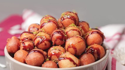 طريقة عمل لقيمات هشه بدبس التمر