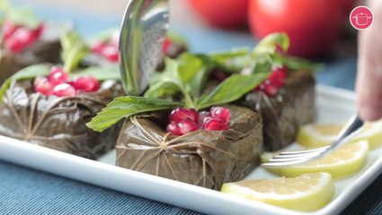 طريقة عمل ورق عنب مربعات