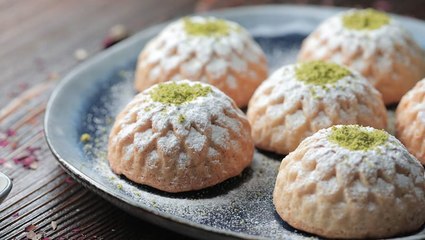 طريقه عمل معمول سهل وسريع بالحلاوة الطحينية