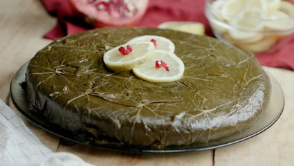 كيكة ورق العنب بدبس الرمان