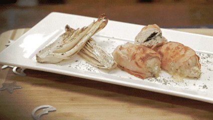 صدر دجاج مع حشوة جبن البري