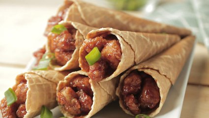 طريقة عمل حشوة اقماع الدجاج