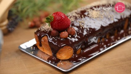 كيكة القهوة والبندق الصحية