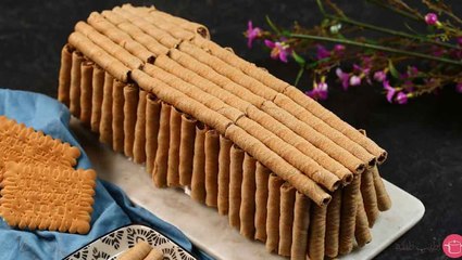 كيكة اصابع البسكويت