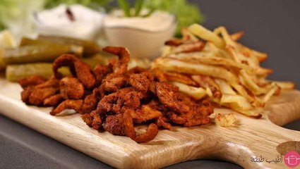 شاورما دجاج سهله ولذيذه
