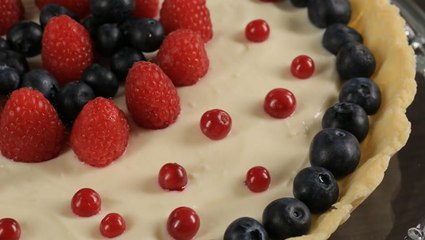 طريقة تحضير تارت الشوكولاتة البيضاء بالفواكه